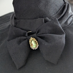 1484※リボンのとんがり魔女の黒帽子 ※ハルモニアブルームアウトフィット 11枚目の画像