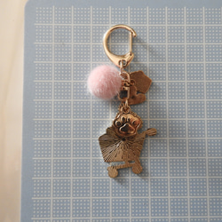 11月☆ 犬の日☆彡保護犬チャリティー☆彡　お買物 プードル ちゃん キーホルダ　☆彡　＊犬　トイプードル 3枚目の画像