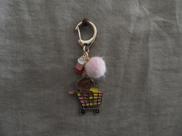 11月☆ 犬の日☆彡保護犬チャリティー☆彡　お買物 プードル ちゃん キーホルダ　☆彡　＊犬　トイプードル 6枚目の画像