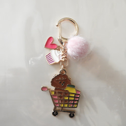 11月☆ 犬の日☆彡保護犬チャリティー☆彡　お買物 プードル ちゃん キーホルダ　☆彡　＊犬　トイプードル 13枚目の画像