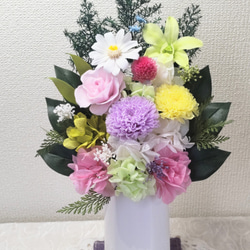 単品仏花プリザーブドフラワーお手入れ不要 2枚目の画像