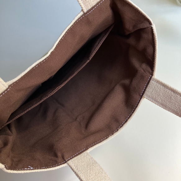 flowers刺繍ミニトートバッグ 4枚目の画像