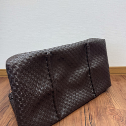 ジャンボsize！　まるごと洗えるバッグ　プラカゴ　メルカド　特大　トートバッグ　パサールバッグ　ダークブラウン 4枚目の画像