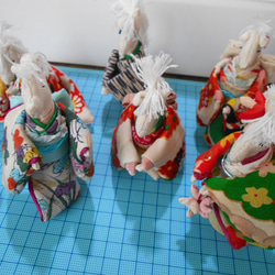 ☆2026年　午年　干支飾り　☆十二支　お着物馬【早割お正月】【再販】 6枚目の画像