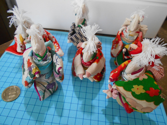 ☆2026年　午年　干支飾り　☆十二支　お着物馬【早割お正月】【再販】 6枚目の画像