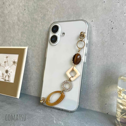 【全機種対応】ClassicalBROWN ハンドホルダー付きスマホケース 落下防止ベルトストラップ付きスマホカバー 6枚目の画像