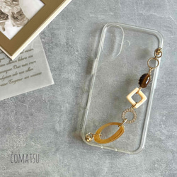 【全機種対応】ClassicalBROWN ハンドホルダー付きスマホケース 落下防止ベルトストラップ付きスマホカバー 5枚目の画像