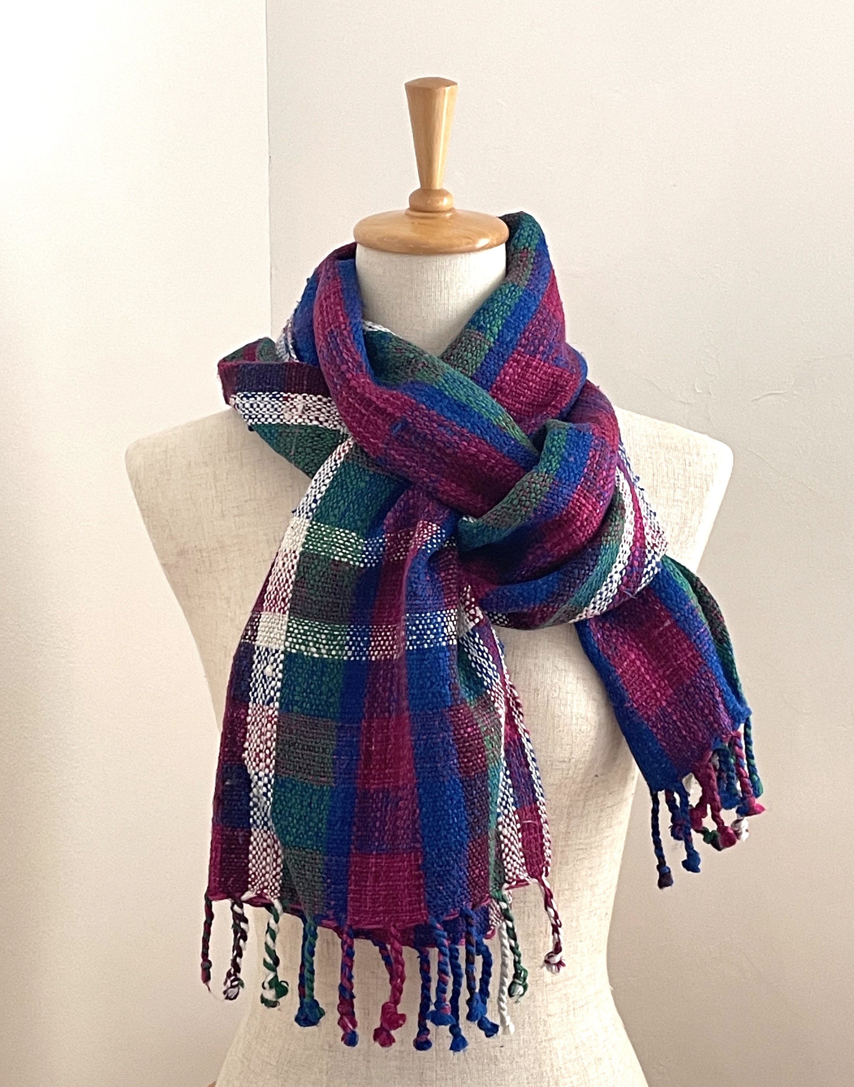 手織りシルクストール　　　133