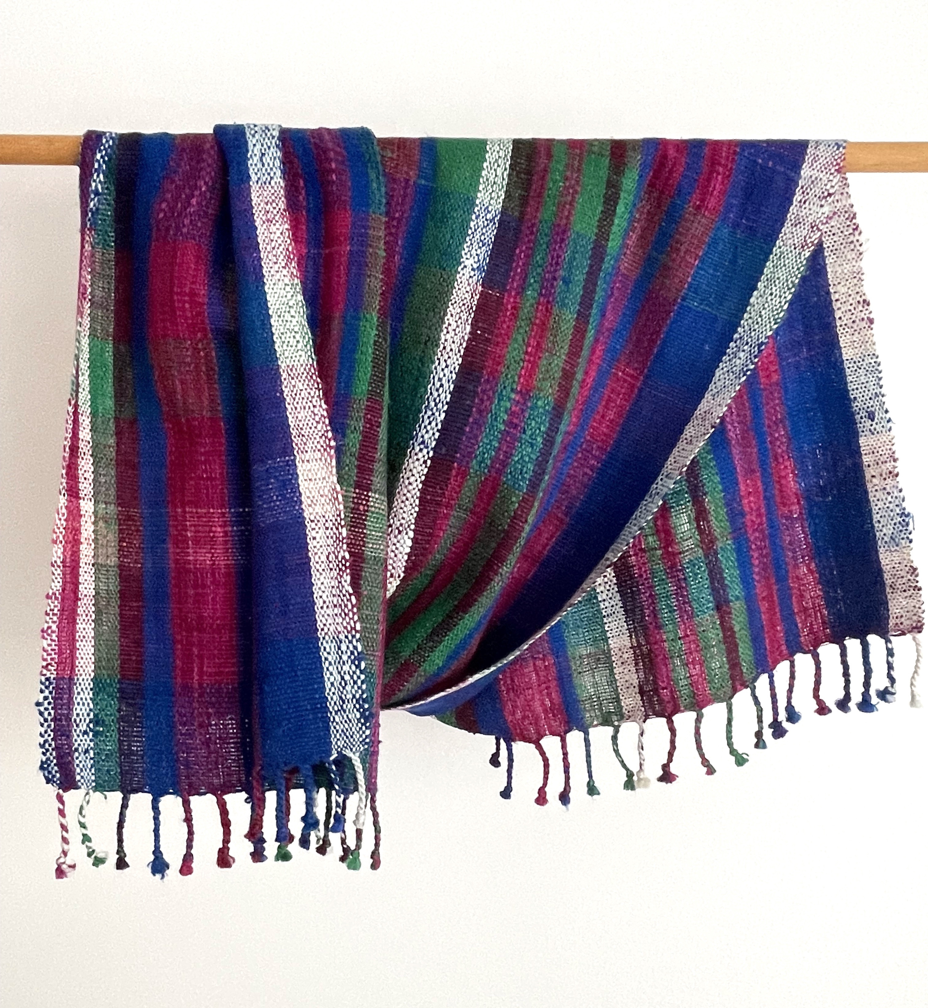 手織りシルクストール　　132