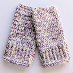 グラニースクエア編み マルチカバー&フリーマット コットン レッド