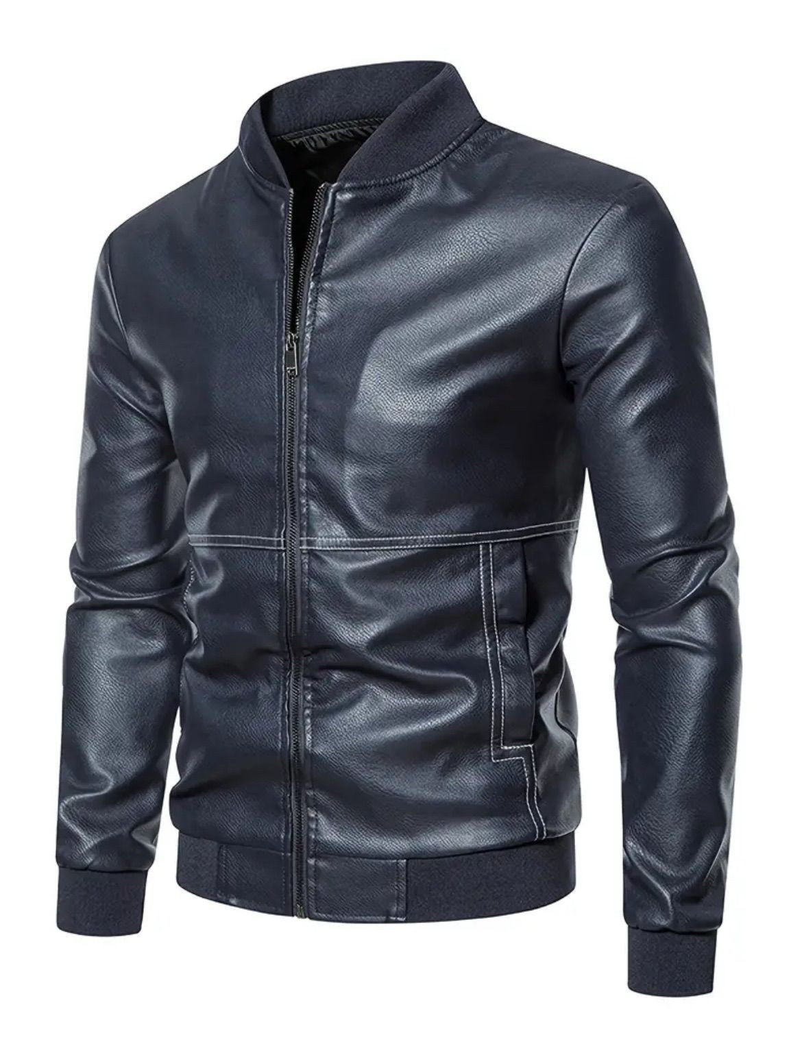 レザージャケット バイクジャケット ライダースジャケット メンズ PU レザー ゆったり 大きいサイズ バイク 防寒