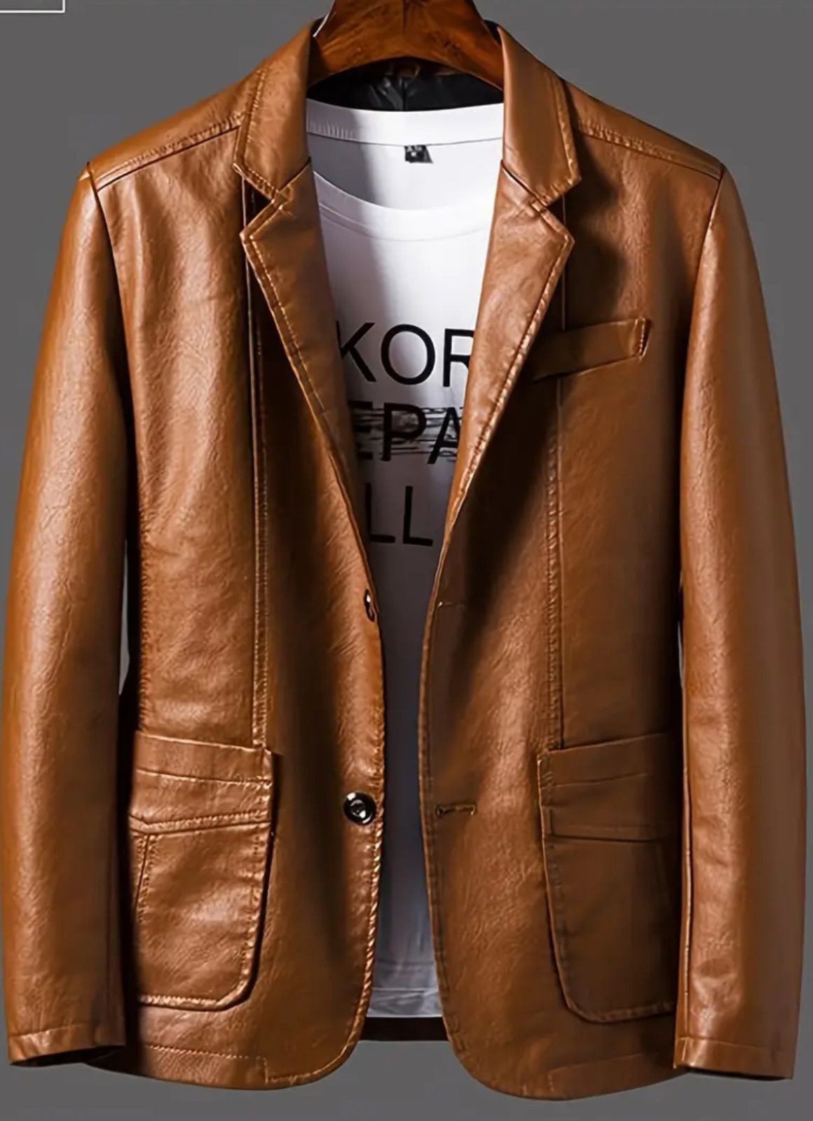 レザージャケット ライダースジャケット スーツジャケット メンズ テーラード アウター 長袖 ブレザー ビジネス 防風