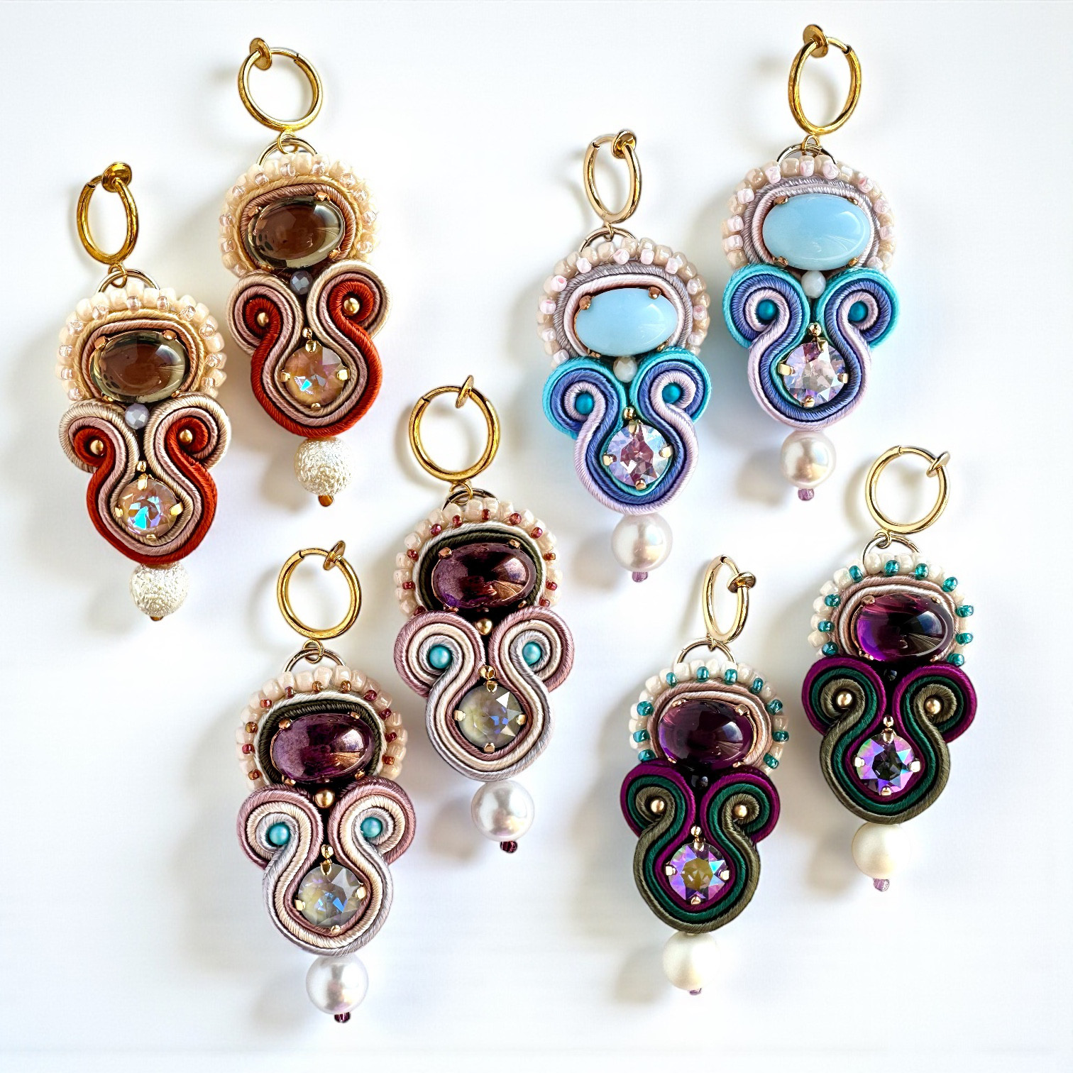 ソウタシエ エレガント キラキラ つぶつぶ 花 ジュエリー 高級感