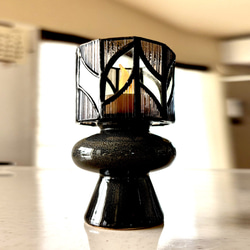 ステンドグラス パネル『ダリア~dahlia~』 フォトフレーム・写真立て