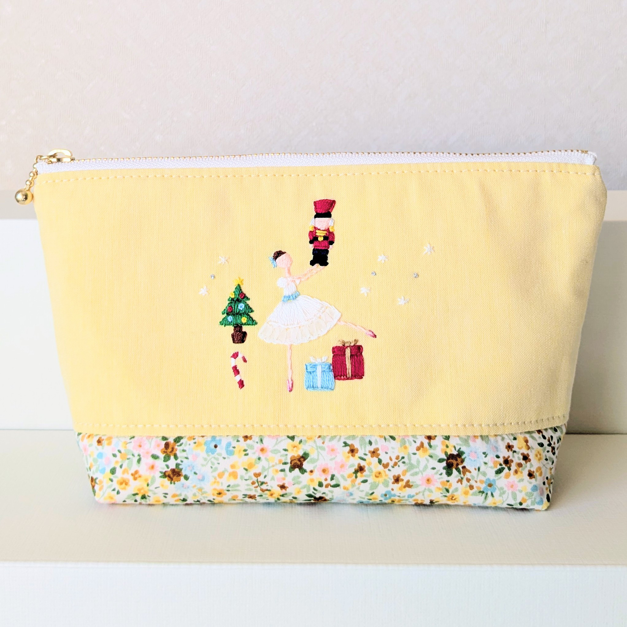 くるみ割り人形 ポーチ イエロー バレエ発表会 プレゼント クリスマス