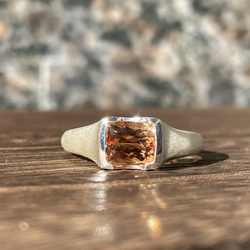 アクアマリン 清らかなしずく ペアシェイプカット シルバーSV925リング