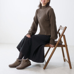 まるで履く毛布！ぽかぽかショートブーツ (COCUN) 靴 日本製 【納期5日以内発送】 5枚目の画像