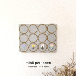 ミナペルホネン ファブリックパネル インテリア タンバリン ネイビー