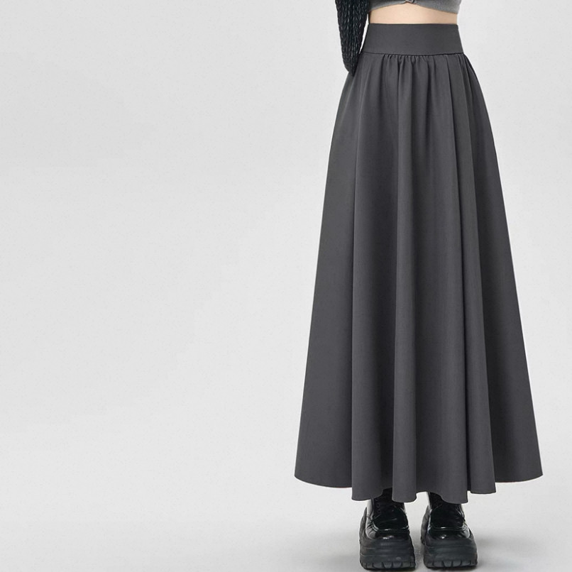 2色、秋冬スカート、無地スカート、大人カジュアルスカート、 ロングスカート、個性的、厚手、防寒対策、受注制作