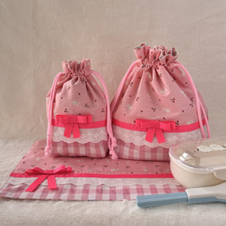 サクランボ柄　お弁当袋　コップ入れ　ハンドメイド さくらんぼ 弁当袋 のおすすめ人気通販｜Creema(クリーマ) 国内最大の