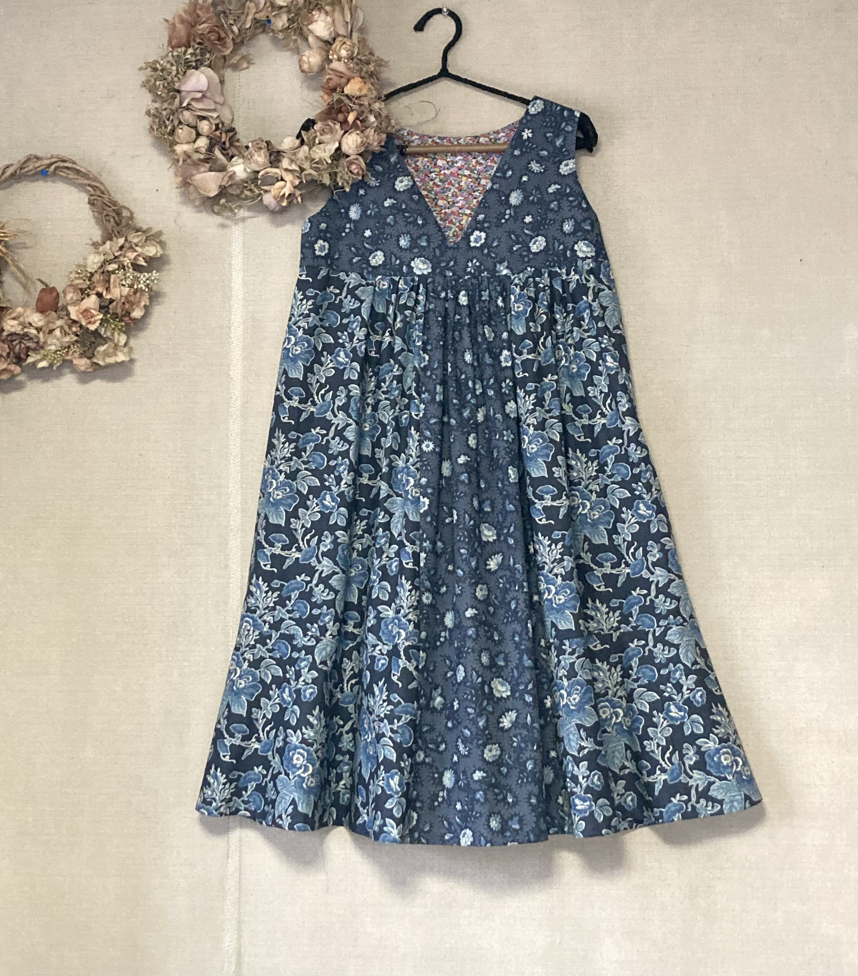 moda生地で作る心と体に優しいふんわりフェミニンワンピース　(フレンチジェネラル）