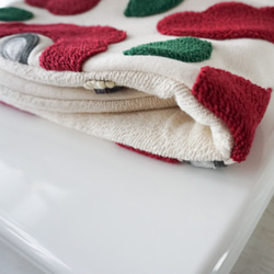 花柄スヌード風ネックウォーマー(アップリケ仕立て) 7枚目の画像