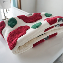 花柄スヌード風ネックウォーマー(アップリケ仕立て) 12枚目の画像