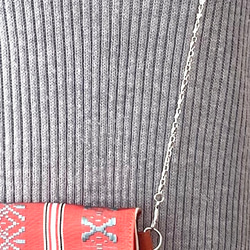 帯リメイク　ショルダーバック　斜めがけポシェット　ハンドメイド　【小径】23 11枚目の画像