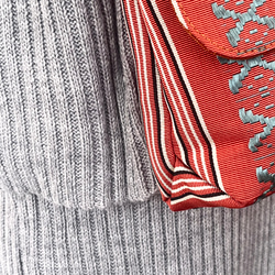 帯リメイク　ショルダーバック　斜めがけポシェット　ハンドメイド　【小径】23 6枚目の画像