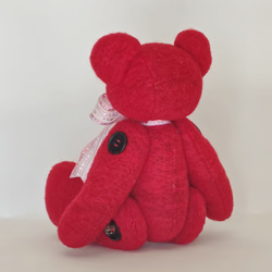 REDのテディベア　一点もの 5枚目の画像