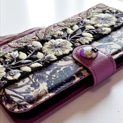 purple flower iPhoneケース/スマホケース 4枚目の画像