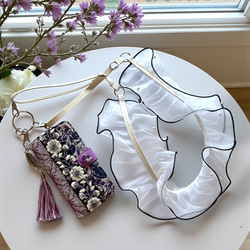 purple flower iPhoneケース/スマホケース 5枚目の画像