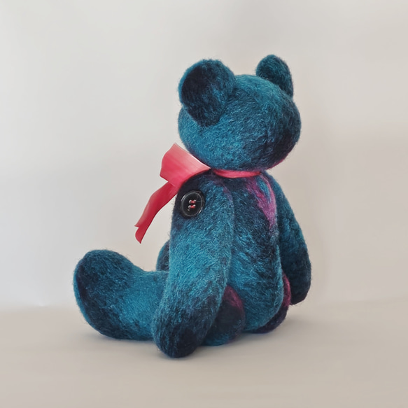 BLUEのテディベア　一点もの 4枚目の画像
