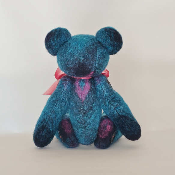 BLUEのテディベア　一点もの 3枚目の画像