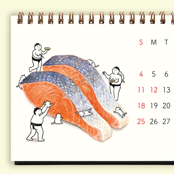 2026年おすもうカレンダー（卓上） 1枚目の画像