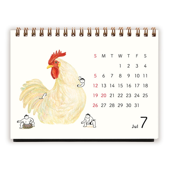 2026年おすもうカレンダー（卓上） 8枚目の画像