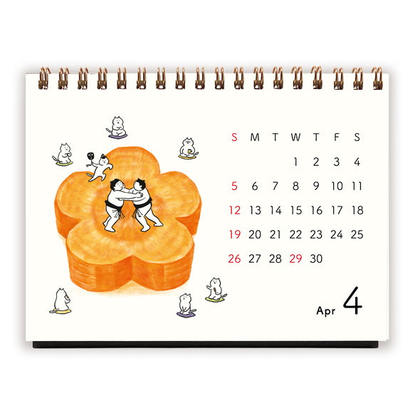 2026年おすもうカレンダー（卓上） 5枚目の画像