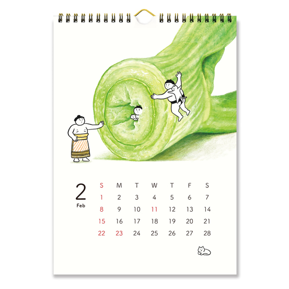 2026年おすもうカレンダー（壁掛） 3枚目の画像