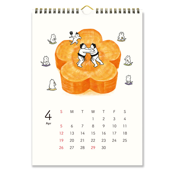 2026年おすもうカレンダー（壁掛） 5枚目の画像