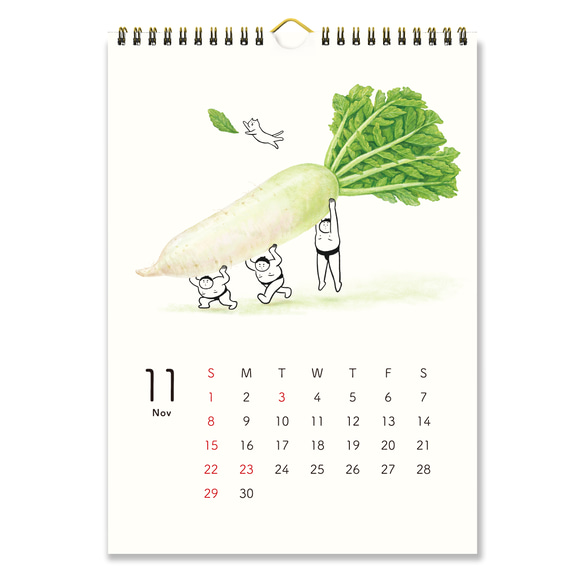 2026年おすもうカレンダー（壁掛） 12枚目の画像