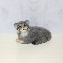 幸福の青い猫!?羊毛フェルトの猫ちゃん 羊毛フェルト パステルミケ