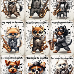 オーダー用パネル生地　ミニパネル　犬パネル オーダー用パネル生地21×11 犬9柄