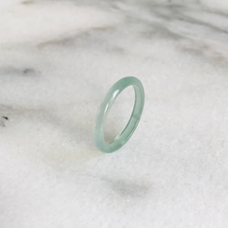 [R28-041］ ジェイド　JADE ヒスイ　本翡翠　くりぬき　リング　天然石　一点物　グアテマラ産　16号　指輪 4枚目の画像