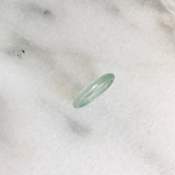 [R28-041］ ジェイド　JADE ヒスイ　本翡翠　くりぬき　リング　天然石　一点物　グアテマラ産　16号　指輪 3枚目の画像