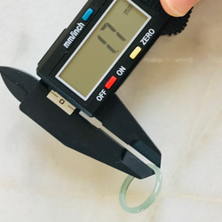 [R28-041］ ジェイド　JADE ヒスイ　本翡翠　くりぬき　リング　天然石　一点物　グアテマラ産　16号　指輪 11枚目の画像