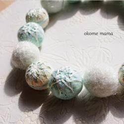 ミモザカラー。羊毛フェルトガーランド－春の誕生花2025 ガーランド