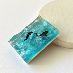 ジンベイザメの（アクアブルー）オブジェ / レジン / インテリア / 置物 / 夏 / 海 8枚目の画像