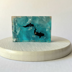 ジンベイザメの（アクアブルー）オブジェ / レジン / インテリア / 置物 / 夏 / 海 7枚目の画像