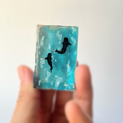 ジンベイザメの（アクアブルー）オブジェ / レジン / インテリア / 置物 / 夏 / 海 10枚目の画像