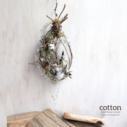 専用＊ミモザ&オクラ　ドライフラワースワッグ ミモザ&オクラ ドライフラワースワッグ スワッグ fu.wa.ran＊botanical